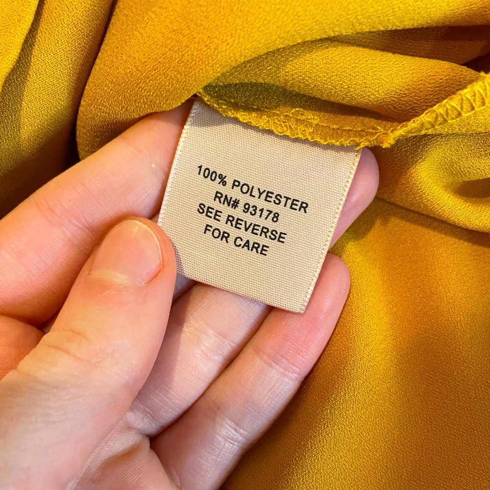 Philosophy nordstrom nwt marigold mustard yellow flowy top size medium - Picture 12 of 15
